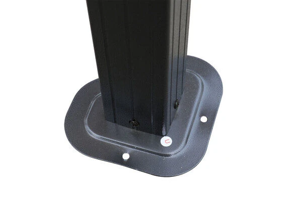 OUTFLEXX Profi Hardtop Pavillon, Grau, Aluminium, 3 X 3,6m Mit Seitenteilen Und Insektennetz – Bild 10