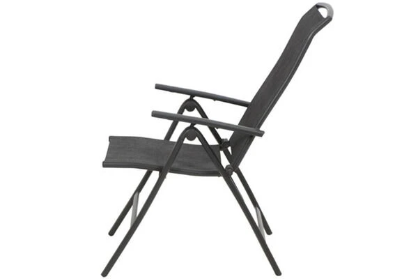 SIENA GARDEN Livorno Multipositionssessel, Anthrazit/silber-schwarz, Alu/Ranotex®, 68x63x110cm – Bild 10