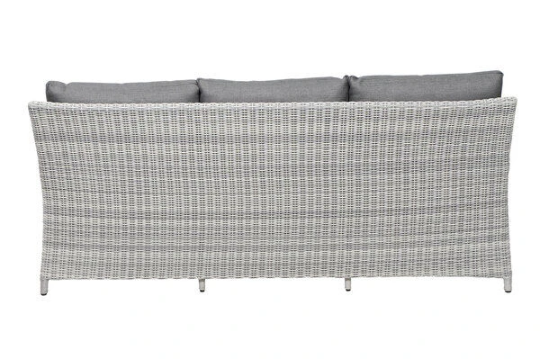 SIENA GARDEN Soria 3-Sitzer Loungesofa, Ice Grey, Alu / Gardino®-Geflecht, 203x87x88 Cm – Bild 10