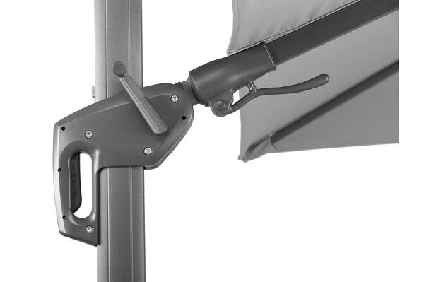 Schneider® SCHNEIDER Rhodos Twist Ampelschirm, Silbergrau, Quadratisch, 300 X 300 Cm – Bild 9