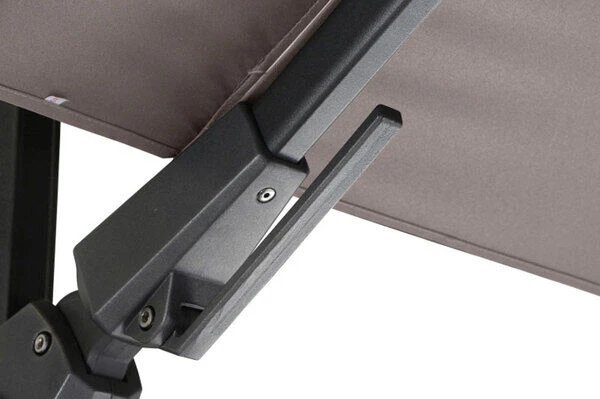 SIENA GARDEN Ampelschirm Sunset N+, Anthrazit / Taupe, Alu/Textil, Ca. 300x300 Cm – Bild 11