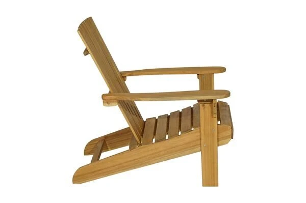 Ploß Adirondack Sessel, Teakoptik, FSC®-Akazienholz, 73x89x88 Cm, Mit Hocker 50x51x33,5 Cm – Bild 13