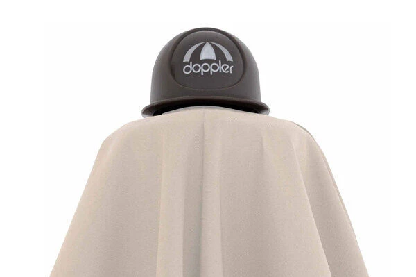 DOPPLER Alu Wood Pendelschirm, Natur, Alu/Polyester, 300x220 Cm, Mit Kurbel, Holzoptik â Bild 9