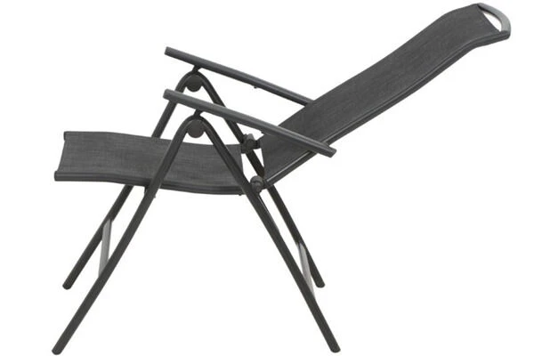 SIENA GARDEN Livorno Multipositionssessel, Anthrazit/silber-schwarz, Alu/Ranotex®, 68x63x110cm – Bild 12