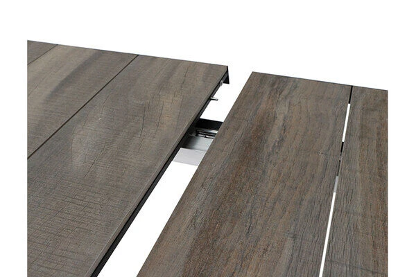 SIENA GARDEN Sincro Ausziehtisch, Anthrazit/natur-grau, Alu/Keramik, 205/265x103 Cm – Bild 14