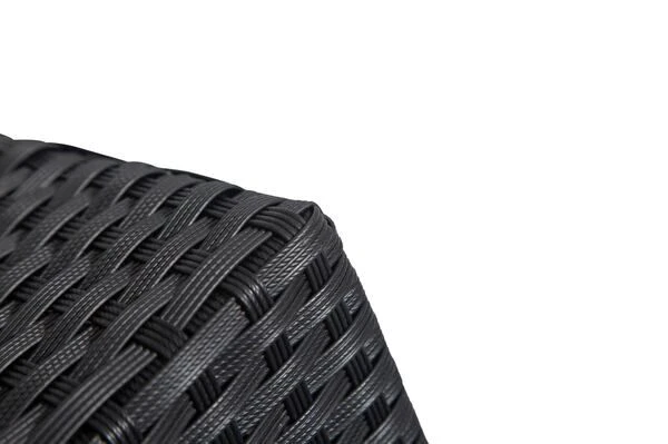 OUTFLEXX Loungemöbel-Set, Schwarz, Polyrattan, 5 Personen, Wasserfeste Kissenbox, Inkl. Kaffeetisch – Bild 12