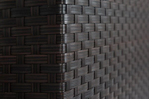 OUTFLEXX Loungemöbel-Set, Braun, Polyrattan, 6 Personen, Wasserfeste Kissenbox, Inkl. Loungetisch – Bild 12