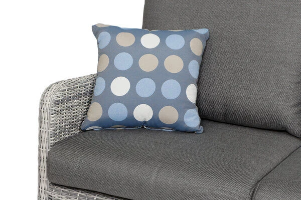 SIENA GARDEN Soria 2-Sitzer Loungesofa, Ice Grey, Alu / Gardino®-Geflecht, 149x87x88 Cm – Bild 12