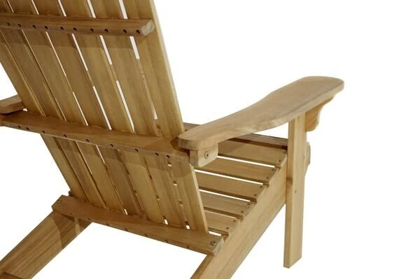 Ploß Adirondack Sessel, Teakoptik, FSC®-Akazienholz, 73x89x88 Cm, Mit Hocker 50x51x33,5 Cm – Bild 14