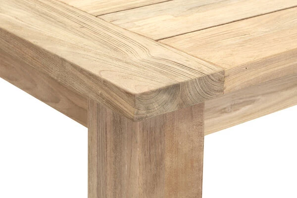 OUTFLEXX Esstisch, Natur, Recyceltes SLVK-Teakholz, Plattenstärke 30 Mm, 160 X 90 X 77 Cm – Bild 6