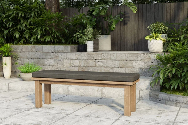 OUTFLEXX Sitzbank, Natur, Recyceltes SLVK-Teakholz, 150 X 40 X 45 Cm – Bild 2