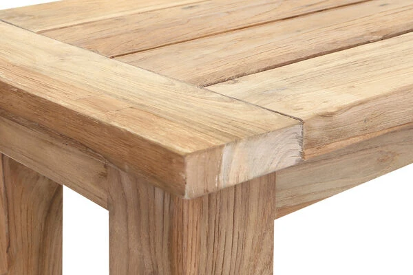 OUTFLEXX Sitzbank, Natur, Recyceltes SLVK-Teakholz, 150 X 40 X 45 Cm – Bild 8