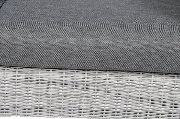 SIENA GARDEN Soria 3-Sitzer Loungesofa, Ice Grey, Alu / Gardino®-Geflecht, 203x87x88 Cm – Bild 13