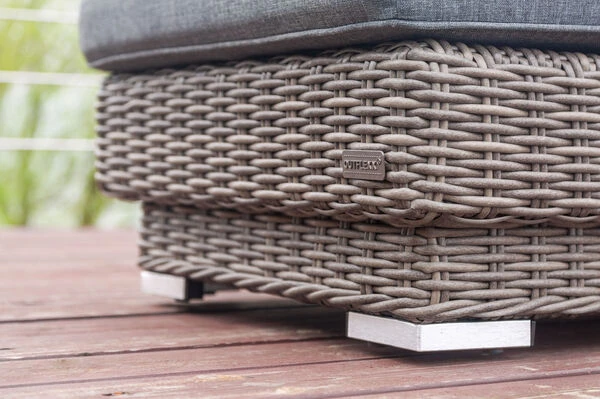 OUTFLEXX Rollliege, Grau, Polyrattan, 200x70x27,5cm, Rückenlehne 5-fach Verstellbar – Bild 14