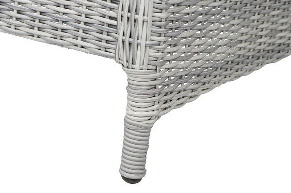 SIENA GARDEN Soria 3-Sitzer Loungesofa, Ice Grey, Alu / Gardino®-Geflecht, 203x87x88 Cm – Bild 15