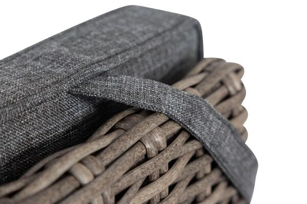 OUTFLEXX Esstischgarnitur, Edelstahl/recyceltes FSC-Teak, Tisch 220x100 Cm, 8 Hochlehner- Diningsessel, A-Gestell – Bild 16