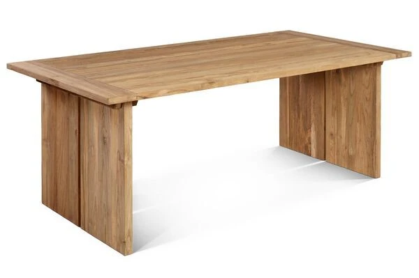 OUTFLEXX Loungegarnitur, Polyrattan/Teakholz, Tisch 160x90cm, Für 6 Personen, Wasserfeste Kissenbox – Bild 17