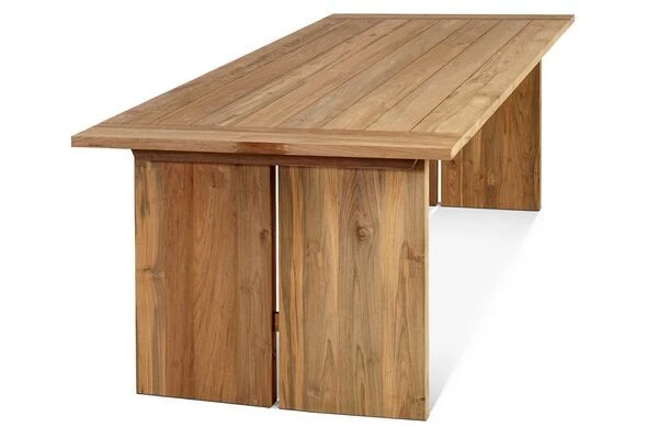 OUTFLEXX Loungegarnitur, Polyrattan/Teakholz, Tisch 160x90cm, Für 6 Personen, Wasserfeste Kissenbox – Bild 18