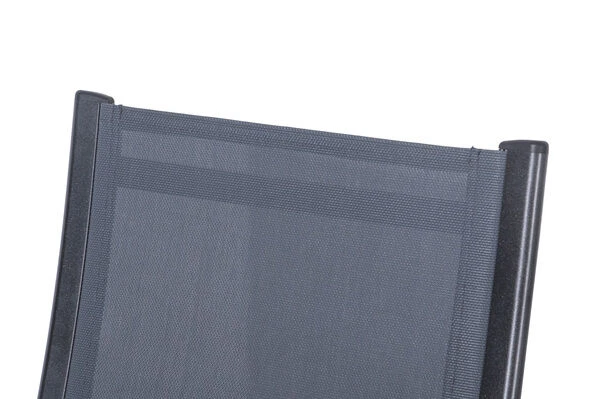 OUTFLEXX Premium Esstischgarnitur, Anthrazit/grau, Alu/Textilene, Ausziehtisch 180/240x100cm, 8 Multipositionssessel – Bild 18