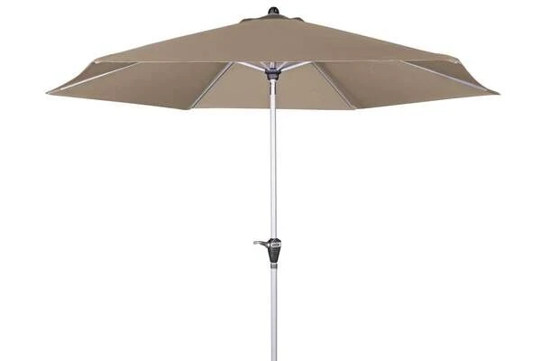 DOPPLER Active Auto Tilt Mittelstockschirm, Greige, Aluminium/Textil, Ă 280 Cm, Mit Kurbel