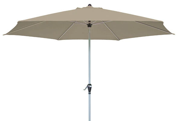 DOPPLER Active Auto Tilt Mittelstockschirm, Greige, Aluminium/Textil, Ø 320 Cm, Mit Kurbel