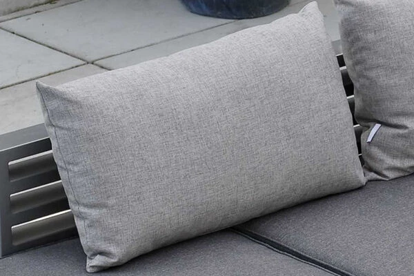 STERN Holly Rückenkissen Zu Bank/Liege, Grau Meliert, Textil, 75x46x30 Cm