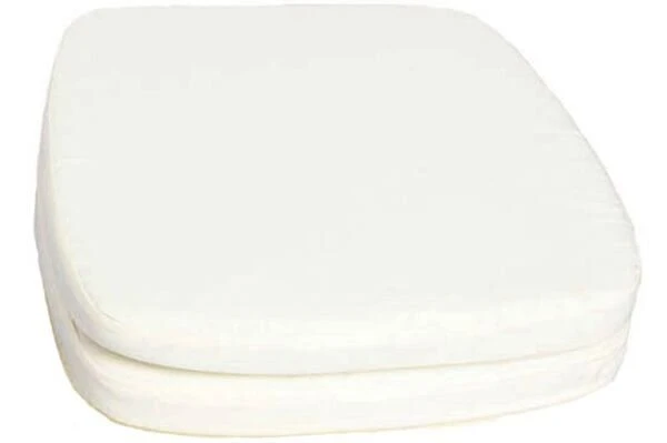 OUTFLEXX 2er-Set Sitzkissen Für Polyrattan-Stühle, Creme-weiß, Wasserabweisend