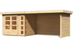 KARIBU Gartenhaus Kerko 3, Fichtenholz 19 Mm, Flachdach