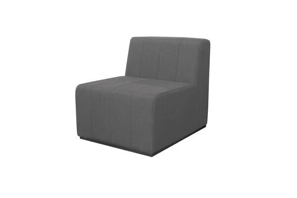 OUTFLEXX Bite Mittelelement, Sooty, Alu/Sunbrella, 70 X 90 X 75 Cm