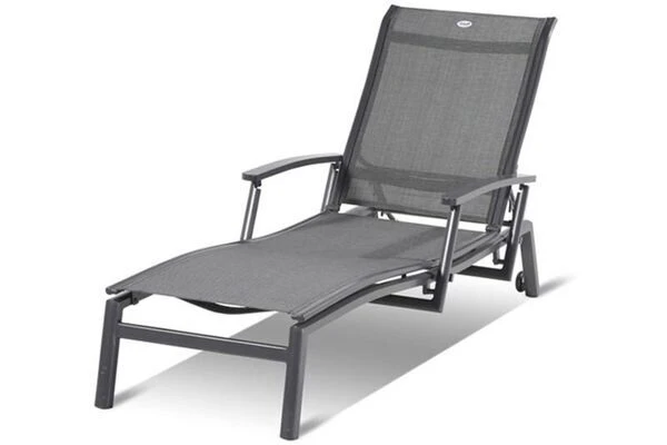 HARTMAN Alice Comfort Rollliege, Xerix/anthrazit, Alu/Textilene, 75x170x35cm