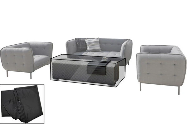 OUTFLEXX Premium Abdeckhaube, Loungebank, Z.B. 18533, Schwarz, 151 X 53 X 41 Cm, Wasserbeständig