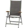 SIENA GARDEN Savin XL Klappsessel, Graphit/grau, Aluminium/Texfabric