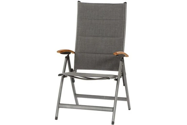 SIENA GARDEN Savin XL Klappsessel, Graphit/grau, Aluminium/Texfabric