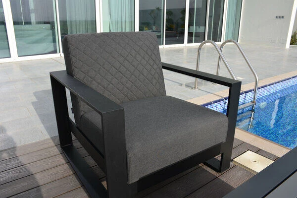 OUTFLEXX Sessel, Sooty, Sunbrella/Alu, 88x91x86cm