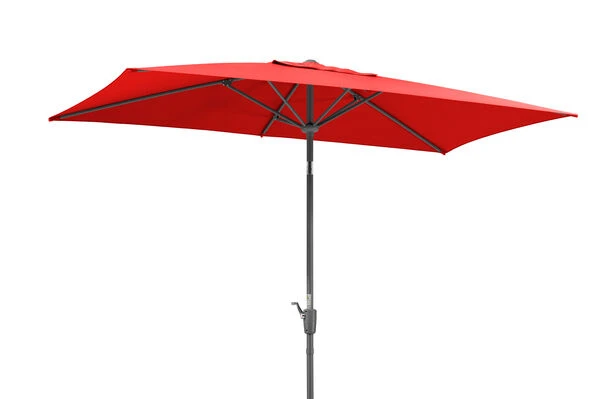 Schneider® SCHNEIDER Tunis Mittelstockschirm, Rot, Rechteckig, 270 X 150 Cm