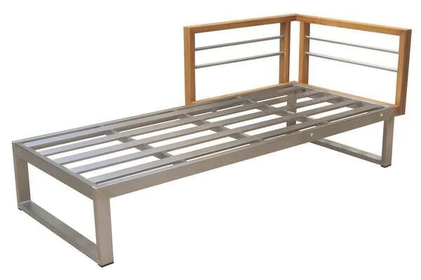 OUTFLEXX Ecklounge, Natur/grau, Edelstahl/Teak/Keramik, 5 Personen, Inklusive Sessel Und Multifunktionstisch 100 X 70 Cm, Lehne Links – Bild 18