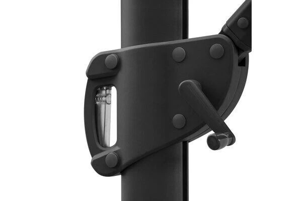 OUTFLEXX Ampelschirm, Anthrazit, Aluminium/Polyester, 300x300cm, Quadratisch – Bild 10