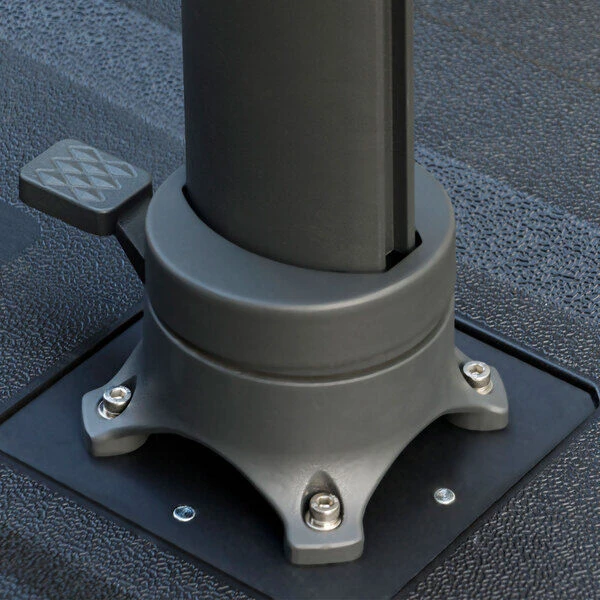 OUTFLEXX Ampelschirm, Anthrazit, Aluminium/Polyester, 300x300cm, Quadratisch – Bild 13