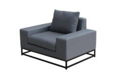 OUTFLEXX June Sessel, Schwarz/sooty, Alu/Sunbrella, 115 X 89 X 72 Cm