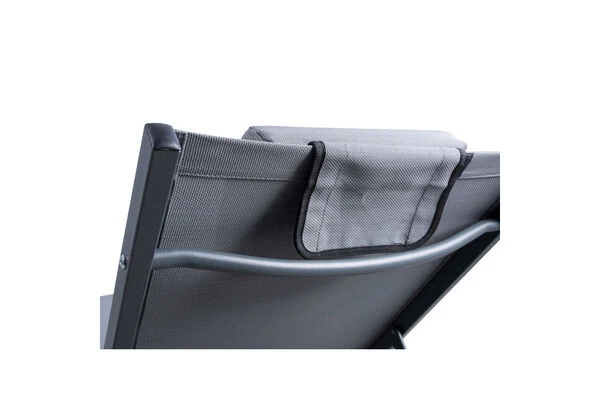 LECO Sonnenliege, Grau, Aluminium/Textilene – Bild 2