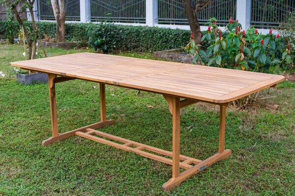 OUTFLEXX Ausziehtisch, Natur, Akazie, 180/240 X 100 Cm, Ausziehfunktion â Bild 2