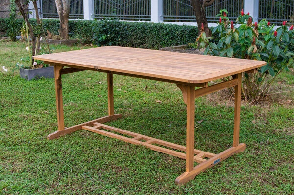 OUTFLEXX Ausziehtisch, Natur, Akazie, 180/240 X 100 Cm, Ausziehfunktion â Bild 8