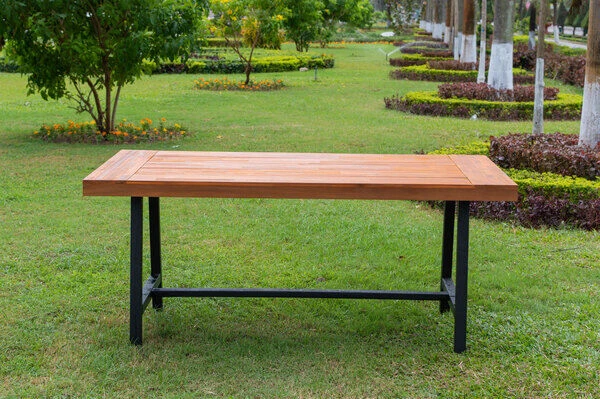 OUTFLEXX Esstisch, Natur/schwarz, Akazie, 172,5 X 90 Cm