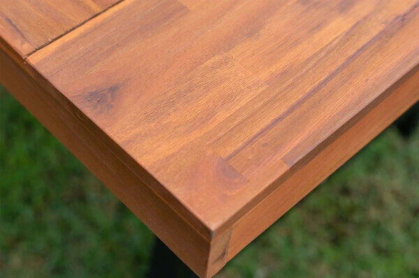 OUTFLEXX Esstisch, Natur/schwarz, Akazie, 172,5 X 90 Cm – Bild 4