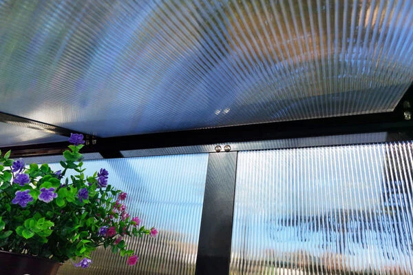 OUTFLEXX Gewächshaus, Schwarz, Alu/Polycarbonat, 186x61x86cm, Pulverbeschichtet – Bild 14