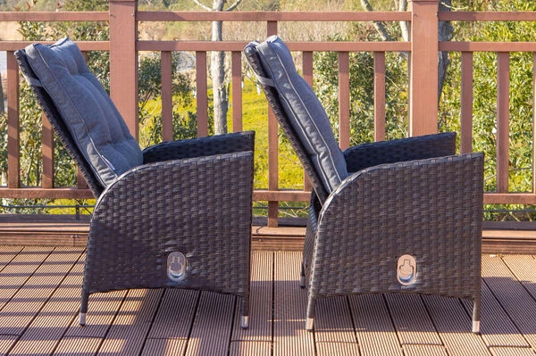 OUTFLEXX 2er Set Dining Sessel, Schwarz, Polyrattan, Je 55 X 65 X 112 Cm, Rücken Stufenlos Verstellbar – Bild 6