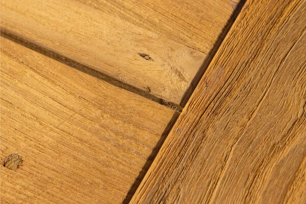 OUTFLEXX Esstischgarnitur, Polyrattan/Teak, Tisch 200x100cm, 6 Sessel, Inkl. Polster – Bild 4