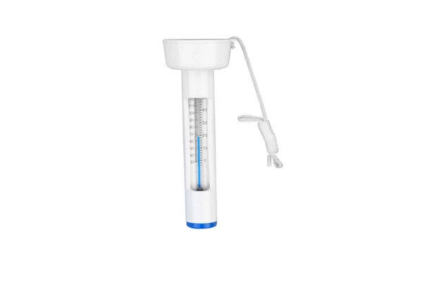 OUTTECH Poolpflege-Set, Weiß/blau, Kunststoff, 6-teilig, Inkl. Bürsten, Kescher Und Thermometer – Bild 8