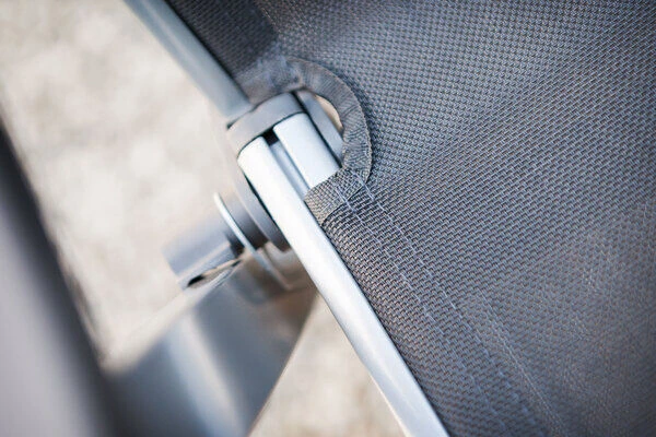 KETTLER BasicPlus Esstischgarnitur, Silber / Anthrazit, Alu / HPL / Textil, Tisch 180/280x100cm, 4 Stapelsessel, 2 Multipo – Bild 14