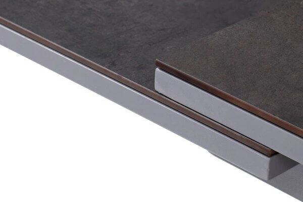 KETTLER BasicPlus Esstischgarnitur, Silber / Anthrazit, Alu / HPL / Textil, Tisch 180/280x100cm, 4 Stapelsessel, 2 Multipo – Bild 9